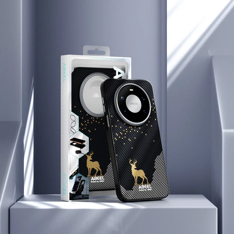 ABEEL لجهاز Huawei Mate 80 Pro Max غطاء مغناطيسي رفيع للغاية من مادة PC وTPU، غطاء خلفي للهاتف - سور الصين العظيم