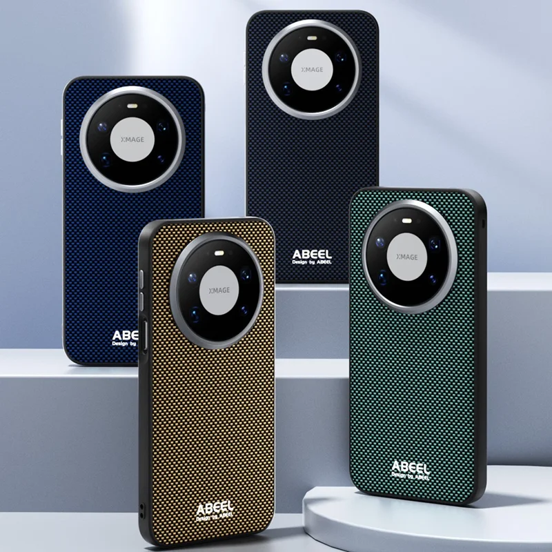 ABEEL etui magnetyczne do Huawei Mate 80 Pro, wydrukowane etui z tworzywa PC, TPU, aluminium i skóry, kolor czarny