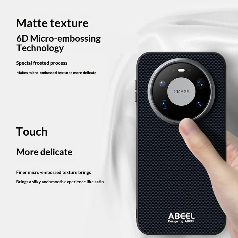 ABEEL etui magnetyczne do Huawei Mate 80 Pro, wydrukowane etui z tworzywa PC, TPU, aluminium i skóry, kolor czarny