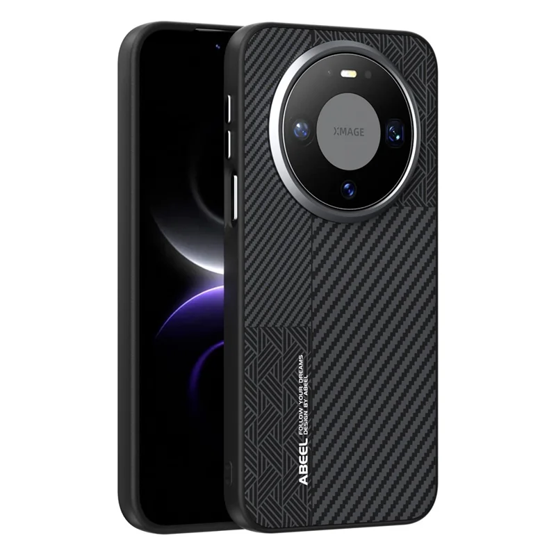 ABEEL Etui magnetyczne do Huawei Mate 80 PC + TPU + Aluminium + Skóra PU - Tekstura 3