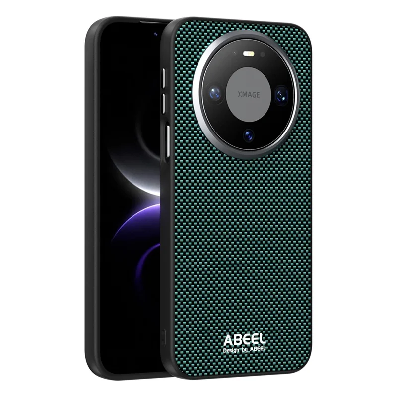 ABEEL etui magnetyczne do Huawei Mate 80, wydrukowane etui z PC, TPU, aluminium i skóry - zielony