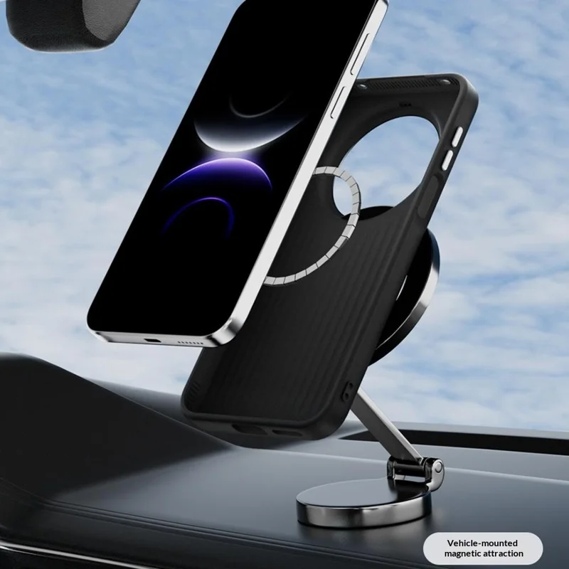 ABEEL etui magnetyczne do Huawei Mate 80, wydrukowane etui z PC, TPU, aluminium i skóry - zielony