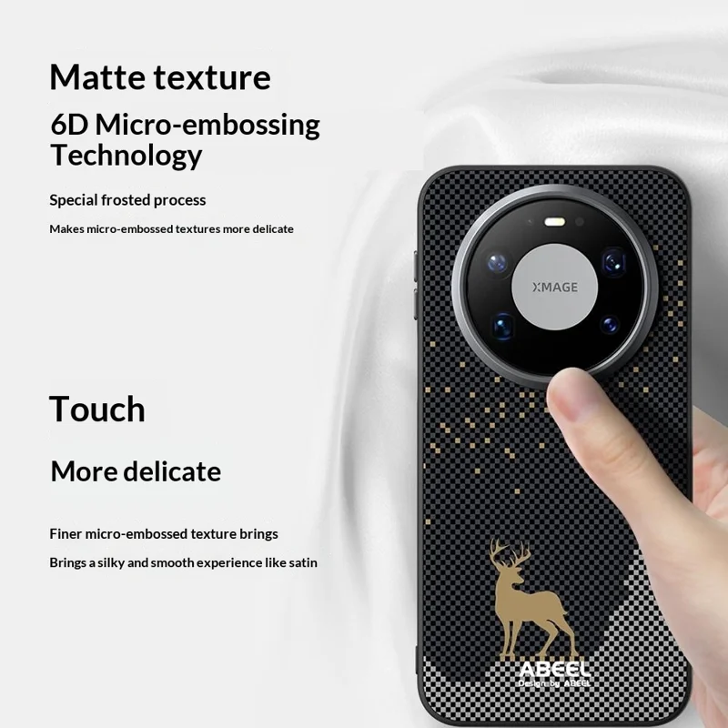 ABEEL etui magnetyczne do Huawei Mate 80, ultracienkie pokrowiec z tworzywa PC i TPU – Wielki Mur