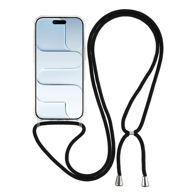 Für iPhone Air Case TPU+PC Umhängetauch Transparente Rückseite