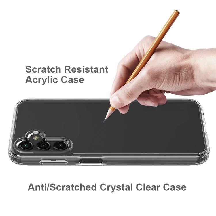 Für Samsung Galaxy A14 5G / A14 4G Hybrid Acrylic TPU Transparent Rückabdeckung Anti-Kratzer Stoßfestes Handyhülle