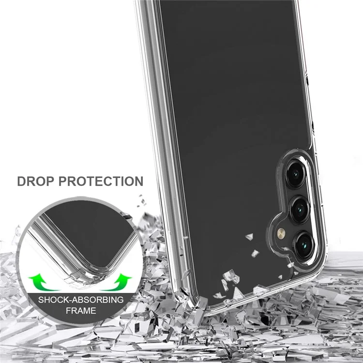 Für Samsung Galaxy A14 5G / A14 4G Hybrid Acrylic TPU Transparent Rückabdeckung Anti-Kratzer Stoßfestes Handyhülle
