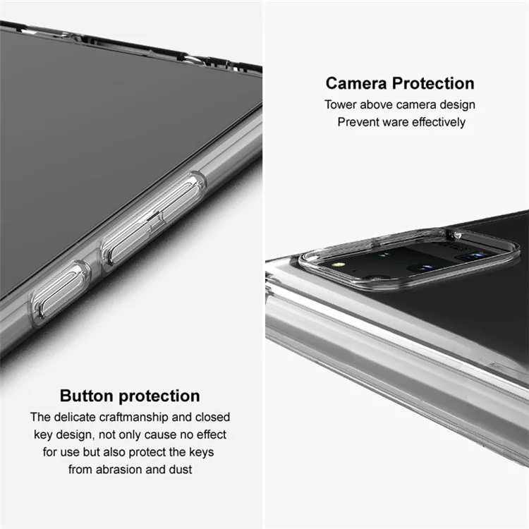 IMAK UX-5 Series for Google Pixel 7 5G Flexible TPU Phone Shell Super Clear Anti-dust Phone Case - Transparent Black