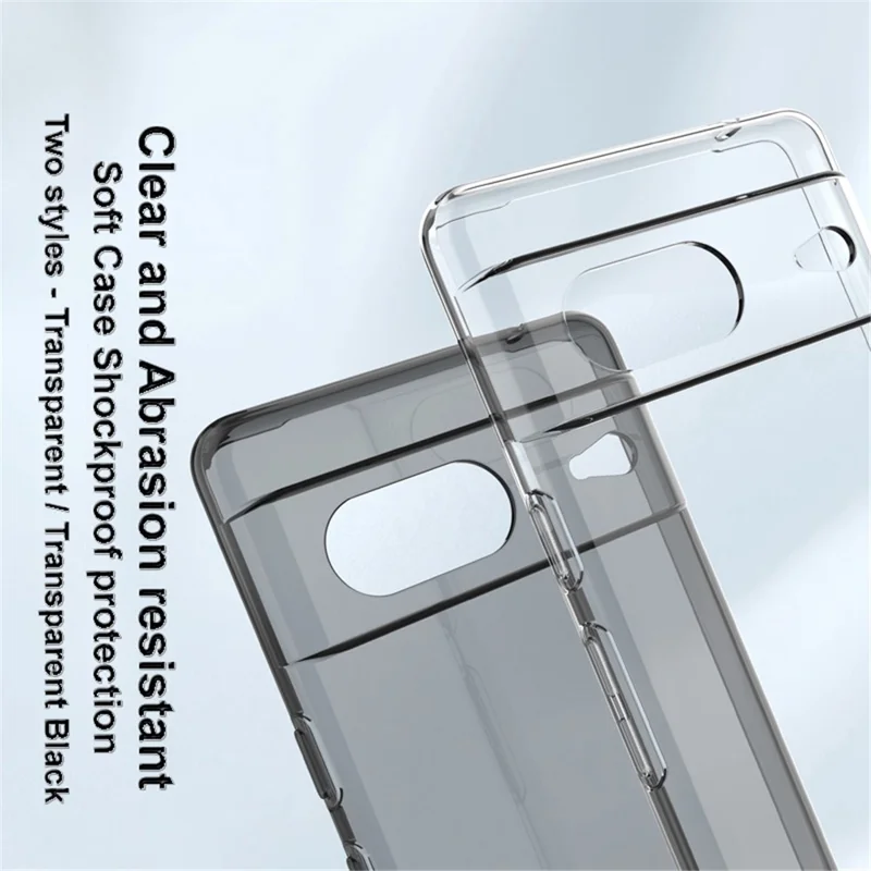 IMAK UX-5 Series for Google Pixel 7 5G Flexible TPU Phone Shell Super Clear Anti-dust Phone Case - Transparent