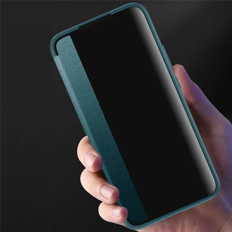 Flip-Cover für Samsung Galaxy S23+ Stoßfestes Handy-Schutzhülle Hybrid-Case aus PU-Leder+TPU+Acryl - Blau