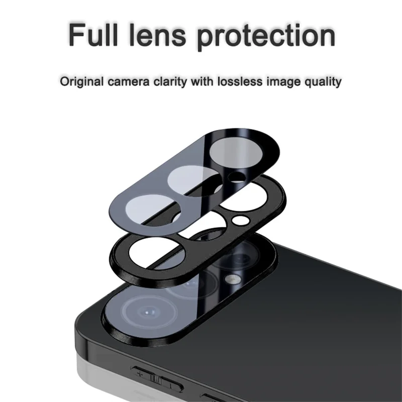 For Honor 500 5G Case Acrylic + TPU + Metal Anti-Scratch Phone Cover with Electroplating Frame - Black