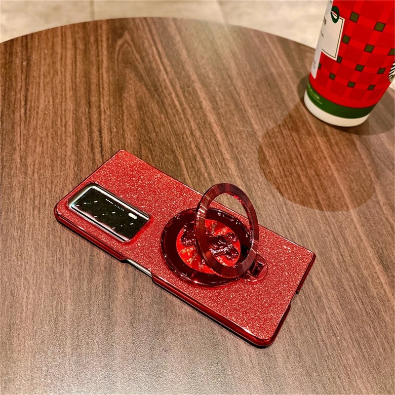 For Honor Magic V2 5G Case Carousel Style Rotating Kickstand Hard PC Phone Cover