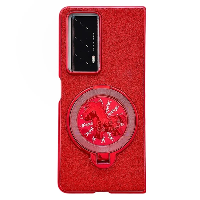 For Honor Magic V2 5G Case Carousel Style Rotating Kickstand Hard PC Phone Cover