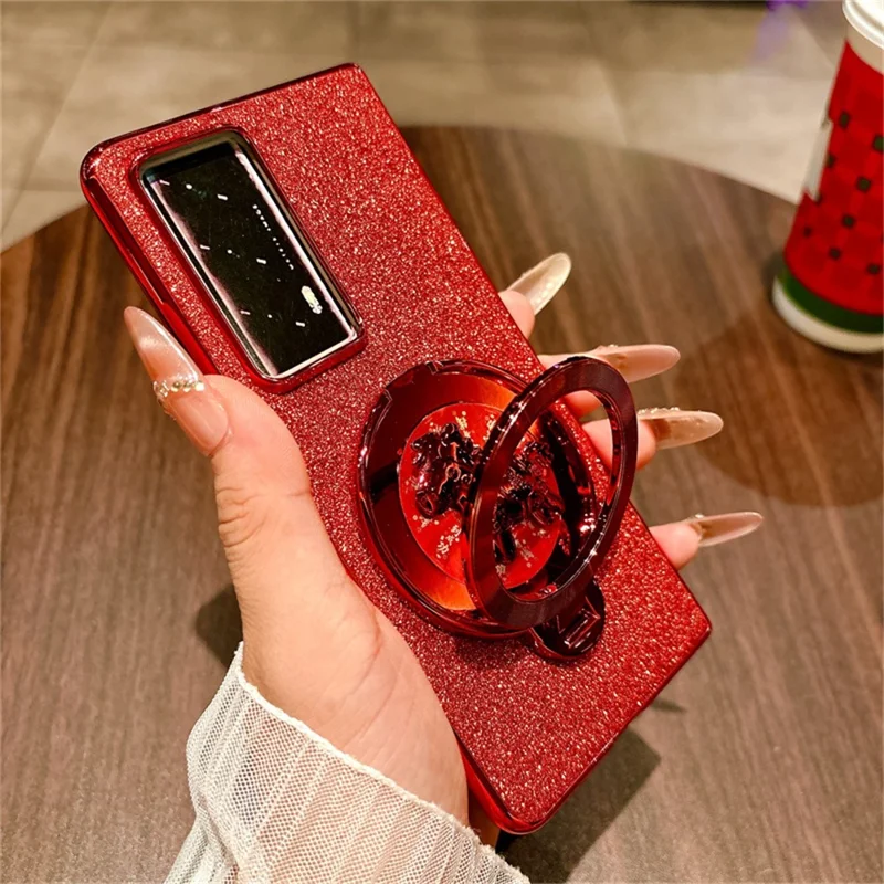 For Honor Magic V2 5G Case Carousel Style Rotating Kickstand Hard PC Phone Cover