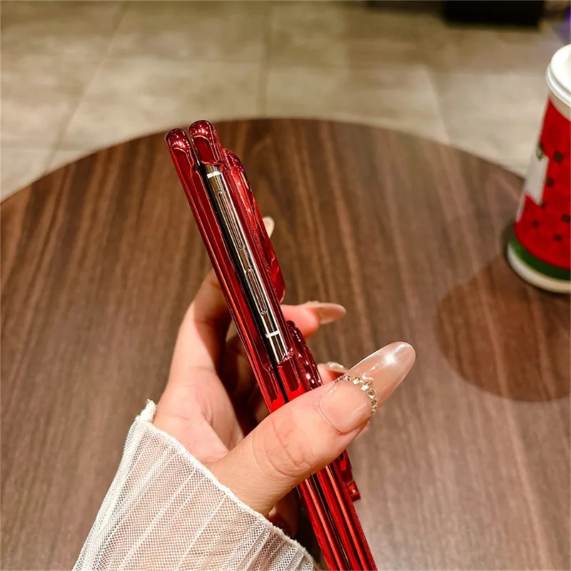 Cover per Huawei Mate X6, Stile Carosello con Supporto Girevole, Custodia Rigida in Policarbonato