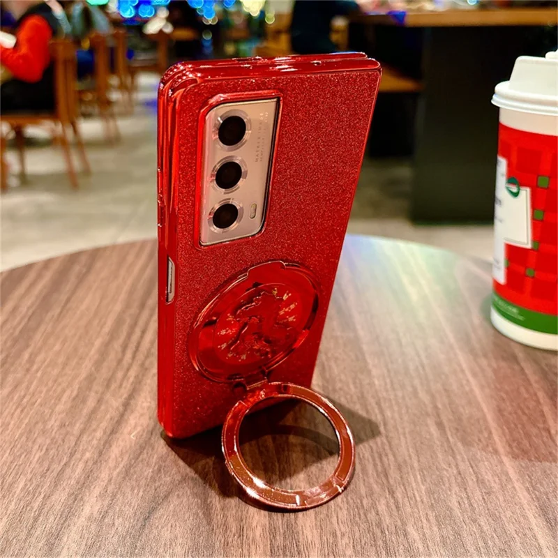 For Honor Magic Vs2 5G Case Carousel Style Rotating Kickstand Hard PC Phone Cover