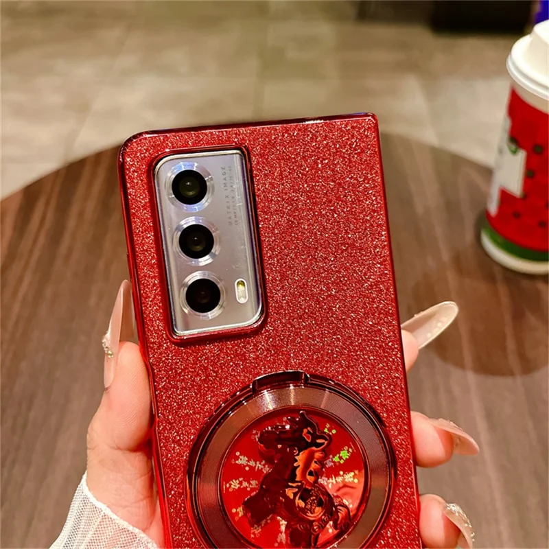 For Honor Magic Vs2 5G Case Carousel Style Rotating Kickstand Hard PC Phone Cover