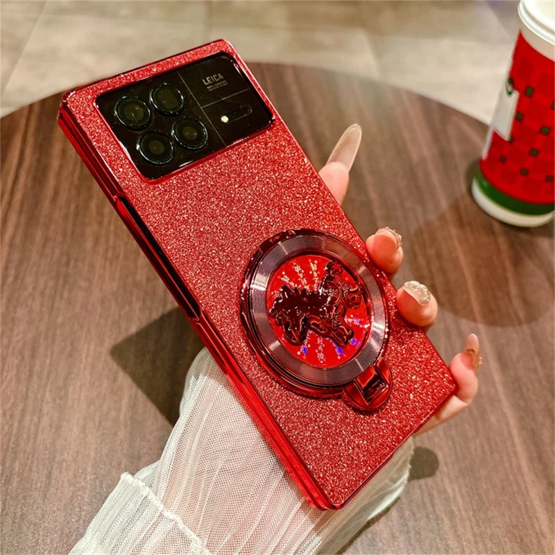 For Xiaomi Mix Fold 3 5G Case Carousel Style Rotating Kickstand Hard PC Phone Cover