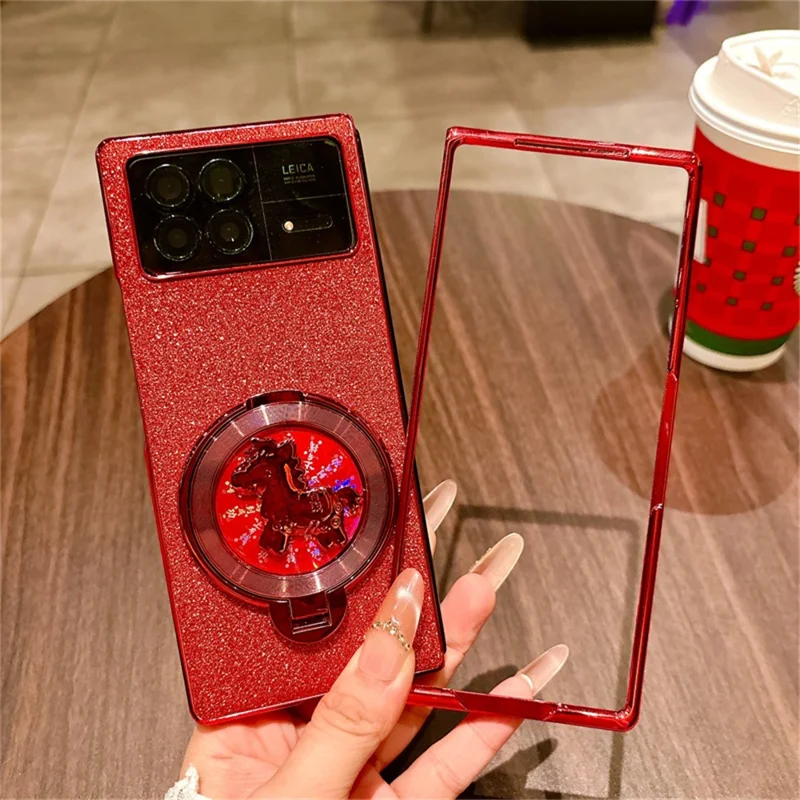 For Xiaomi Mix Fold 3 5G Case Carousel Style Rotating Kickstand Hard PC Phone Cover