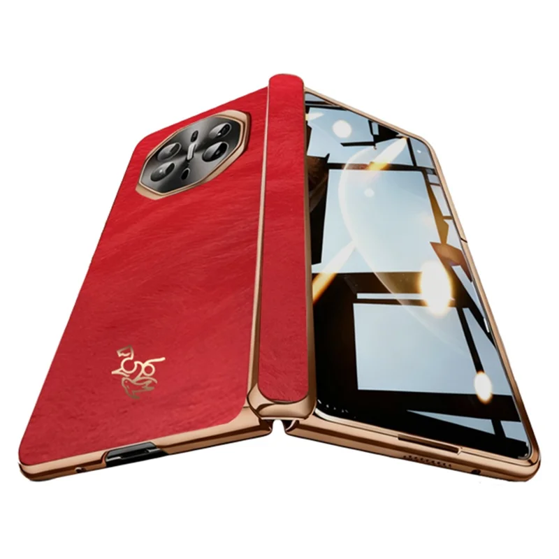 For Huawei Mate X6 Case Horse Pattern Hinge Protection Hard PC Phone Cover with Front Screen Protector