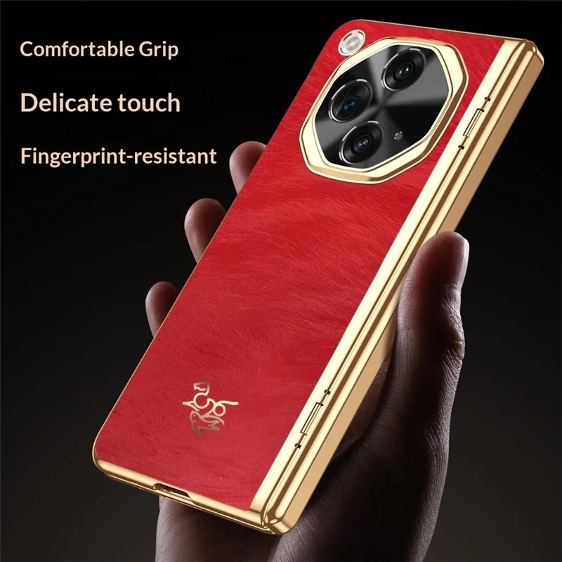 Custodia per Oppo Find N3 5G con Motivo Cavallo, Protezione per Cerniera, Cover Rigida in PC con Protezione Frontale per Schermo