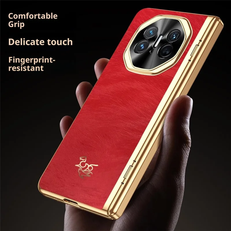 For Huawei Mate X3 4G Case Hestemønster Hængselsbeskyttelse Hård PC-telefondæksel med forreste skærmværn