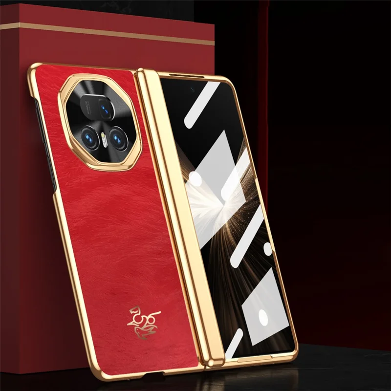 Cover per Honor Magic V5 5G con Motivo Cavallo, Protezione per Cerniera, Custodia Rigida in PC con Proteggi Schermo Frontale