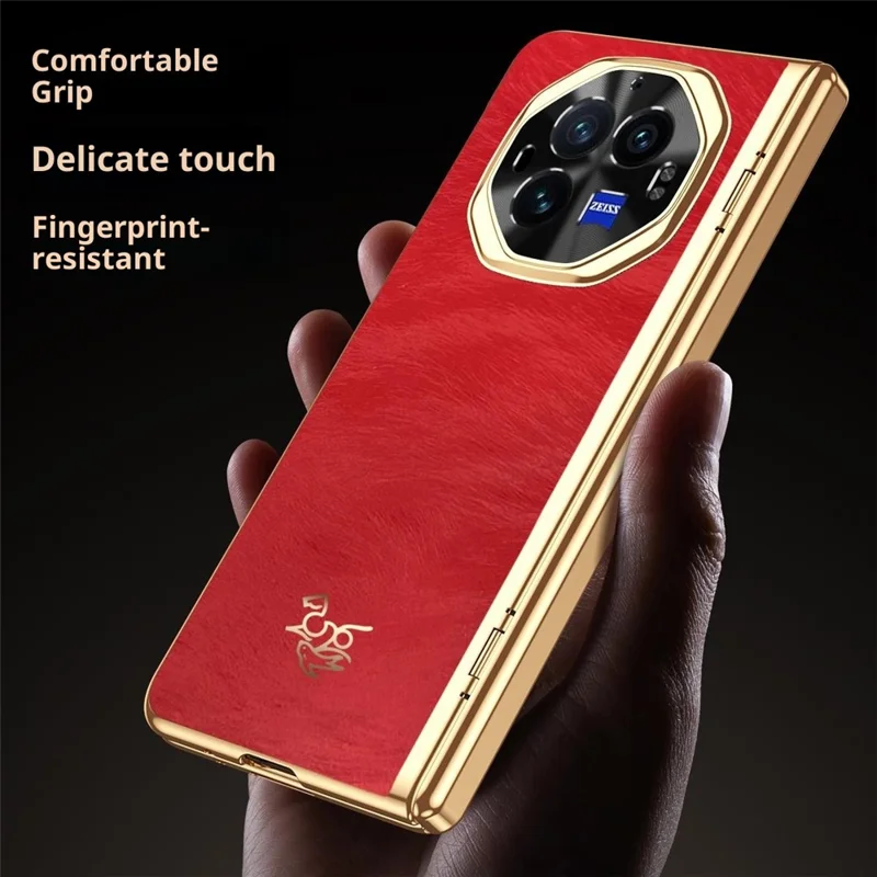 For vivo X Fold3 Case Horse Pattern Hinge Protection Hard PC Phone Cover with Front Screen Protector