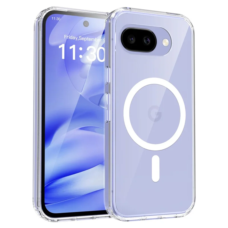 Bulk Purchasing For Google Pixel 10a Magnetic Case Crystal Clear 1.5mm TPU PC Phone Back Cover - Transparent
