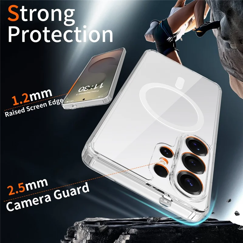 Bulk Purchasing For Samsung Galaxy S26 Ultra Magnetic Case Crystal Clear 1.5mm TPU PC Phone Back Cover