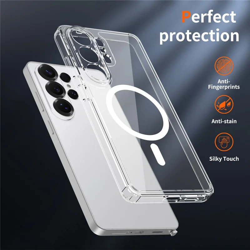 Bulk Purchasing For Samsung Galaxy S26 Ultra Magnetic Case Crystal Clear 1.5mm TPU PC Phone Back Cover