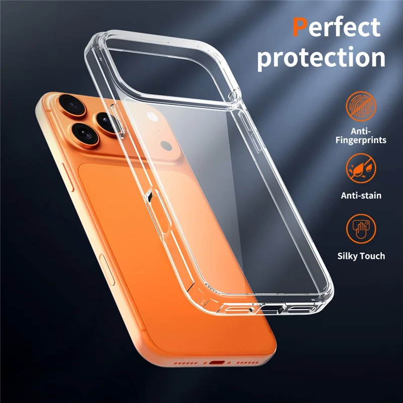 Compra em Volume para Capa iPhone 17 Pro 1,5 mm TPU PC Antiarranhões à Prova de Choques - Transparente