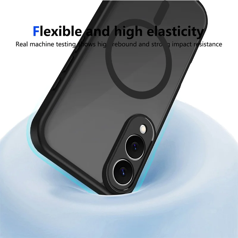 Voor Samsung Galaxy S25 Edge Magnetische Case Skin Aanraking Matte Transparante PC + TPU Anti-val Telefoonhoes