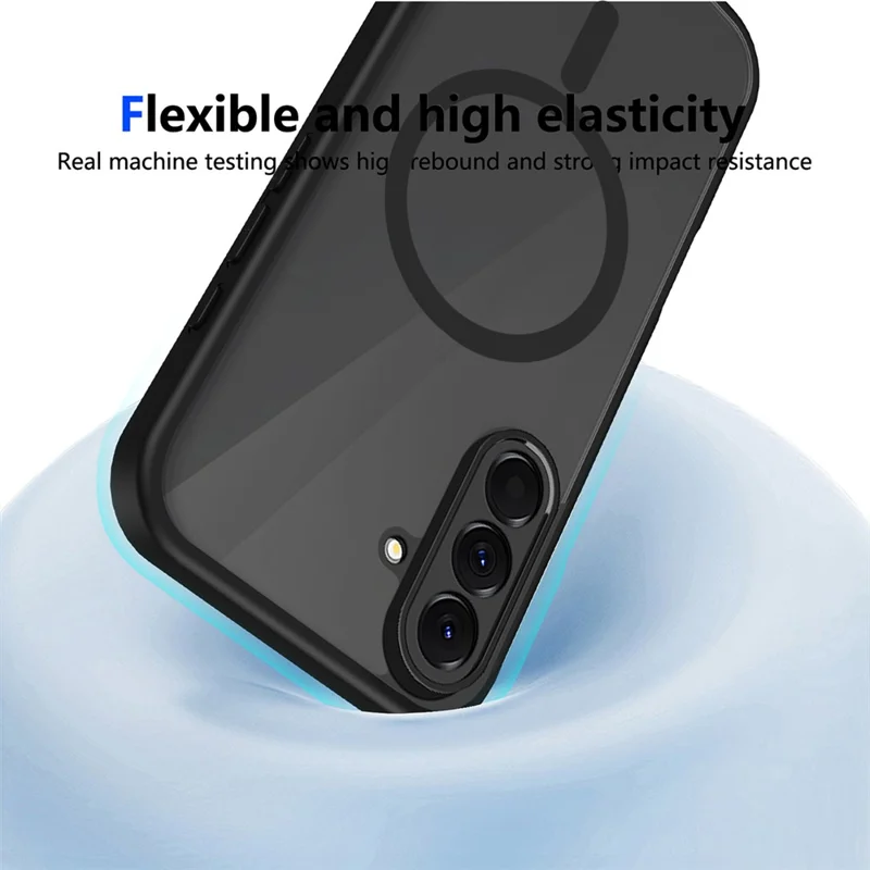 For Samsung Galaxy A56 5G Magnetisk Case Skin Touch Matt Translucent PC + TPU Anti-drop Telefonbeskyttelse