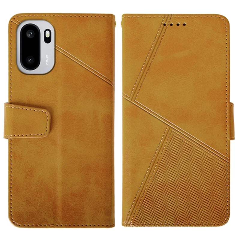 IDEWEI For OnePlus 15R 5G / Ace 6T 5G / Ace 6 5G Case Leather Wallet Phone Cover Stand Calf Texture - Brown