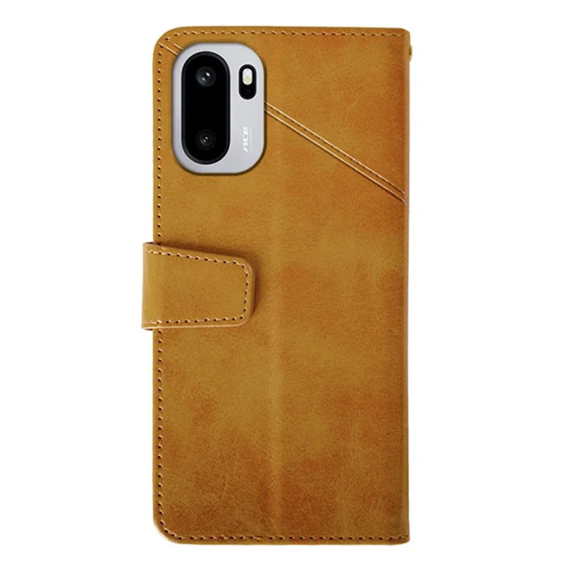 IDEWEI For OnePlus 15R 5G / Ace 6T 5G / Ace 6 5G Case Leather Wallet Phone Cover Stand Calf Texture - Brown