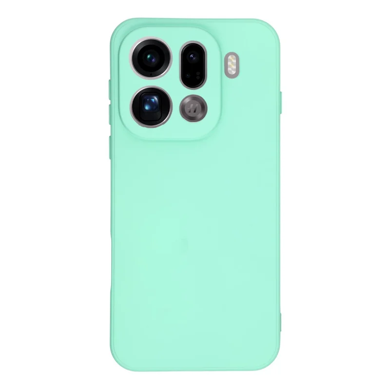 For Oppo Find X9 Pro 5G Case TPU Back Soft Anti-Scratch Fiber Lining Phone Cover - Baby Blue