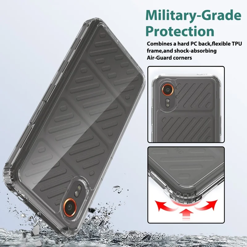 Bulk Purchasing For Samsung Galaxy Xcover7 Case 1.5mm TPU PC Anti Scratch Shockproof Phone Cover - Transparent