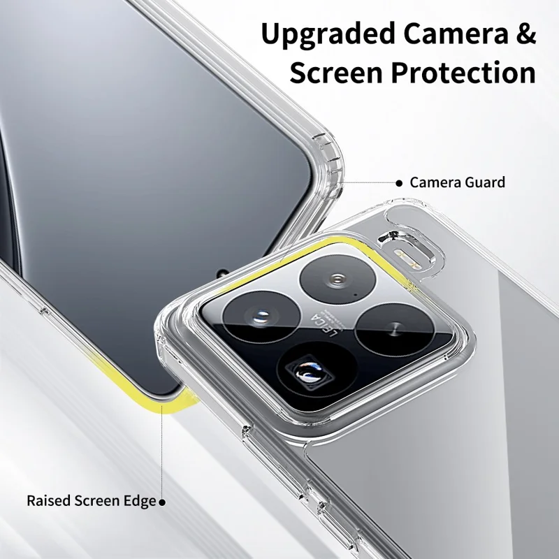 Compra al por mayor de funda para Xiaomi 15 Pro 1.5mm TPU PC, cubierta transparente resistente a arañazos y a golpes