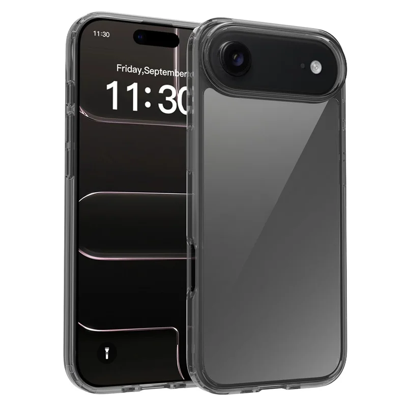 Compra em Volume para Capa iPhone Air 1,5 mm TPU PC Antiarranhões Capa à Prova de Choques - Preto Transparente