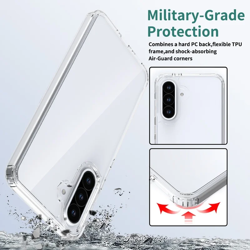 Bulk Purchasing For Samsung Galaxy A36 5G Case 1.5mm TPU PC Anti Scratch Shockproof Phone Cover - Transparent
