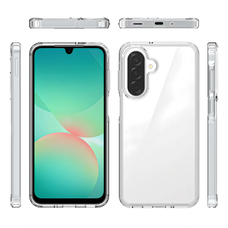 Bulk Purchasing For Samsung Galaxy A16 5G Case 1.5mm TPU PC Anti Scratch Shockproof Phone Cover  - Black