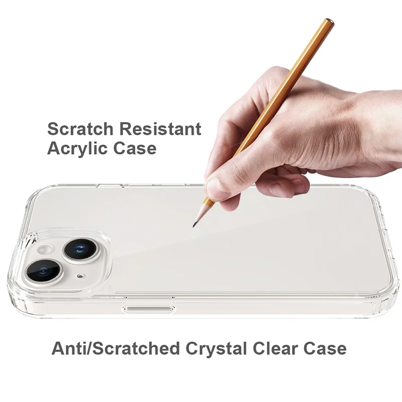 Compra em Volume para Capa iPhone 15 1,5 mm TPU PC Antiarranhões à Prova de Choque - Transparente