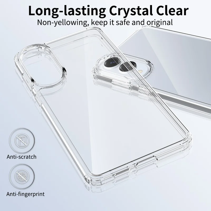 Bulk Purchasing For Samsung Galaxy S25 Edge Case 1.5mm TPU PC Anti Scratch Shockproof Phone Cover - Transparent
