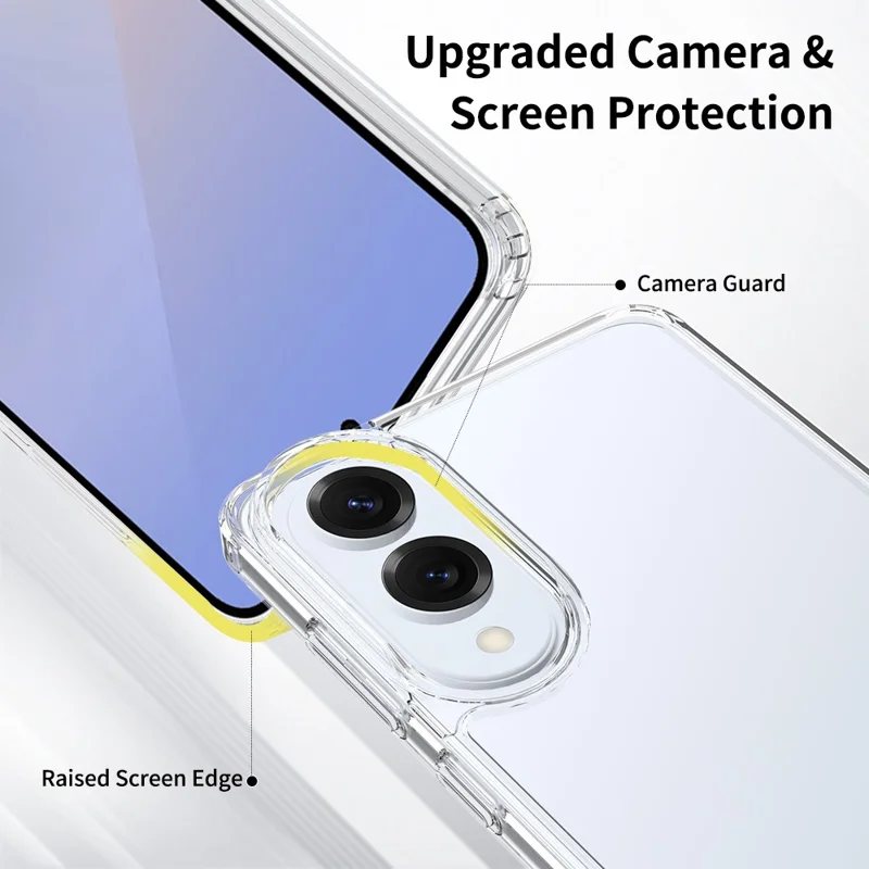 Bulk Purchasing For Samsung Galaxy S25 Edge Case 1.5mm TPU PC Anti Scratch Shockproof Phone Cover - Transparent