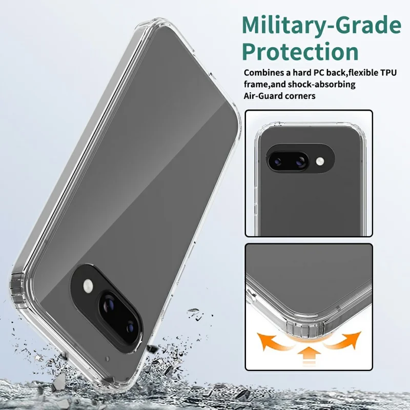 Bulk Purchasing For Google Pixel 9a Case 1.5mm TPU PC Anti Scratch Shockproof Phone Cover  - Transparent