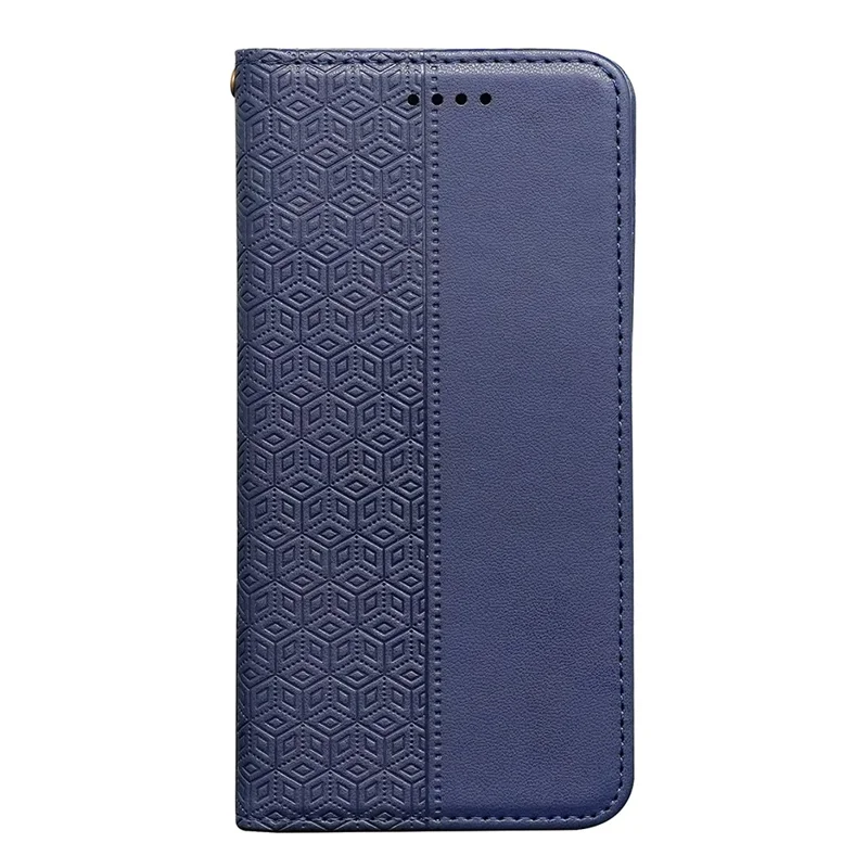 Futerał portfelowy z siatką do Honor Play10 4G (Global) z paskiem na rękę, skórzana nakładka w kolorze niebieskim