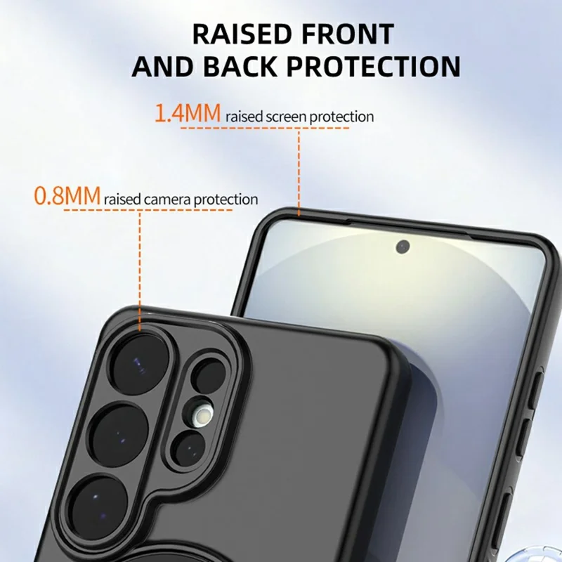 For Samsung Galaxy S26 Ultra Kickstand Case Drop Proof TPU Phone Cover Support Magnetic Car Mount - Blue