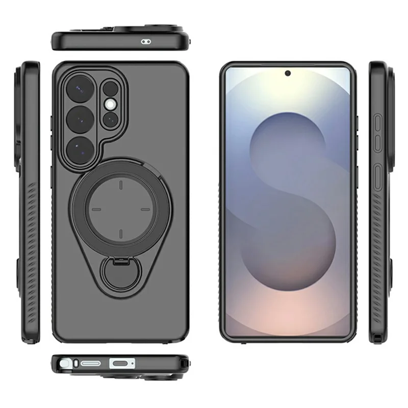 For Samsung Galaxy S26 Ultra Kickstand Case Drop Proof TPU Phone Cover Support Magnetic Car Mount - Blue