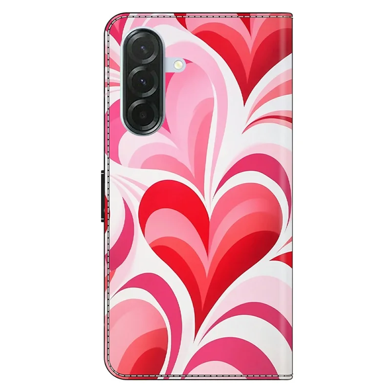 Voor Samsung Galaxy A37 Hoesje Wallet Stand Patroonbedrukte PU Leren Flip Hoes - Liefde