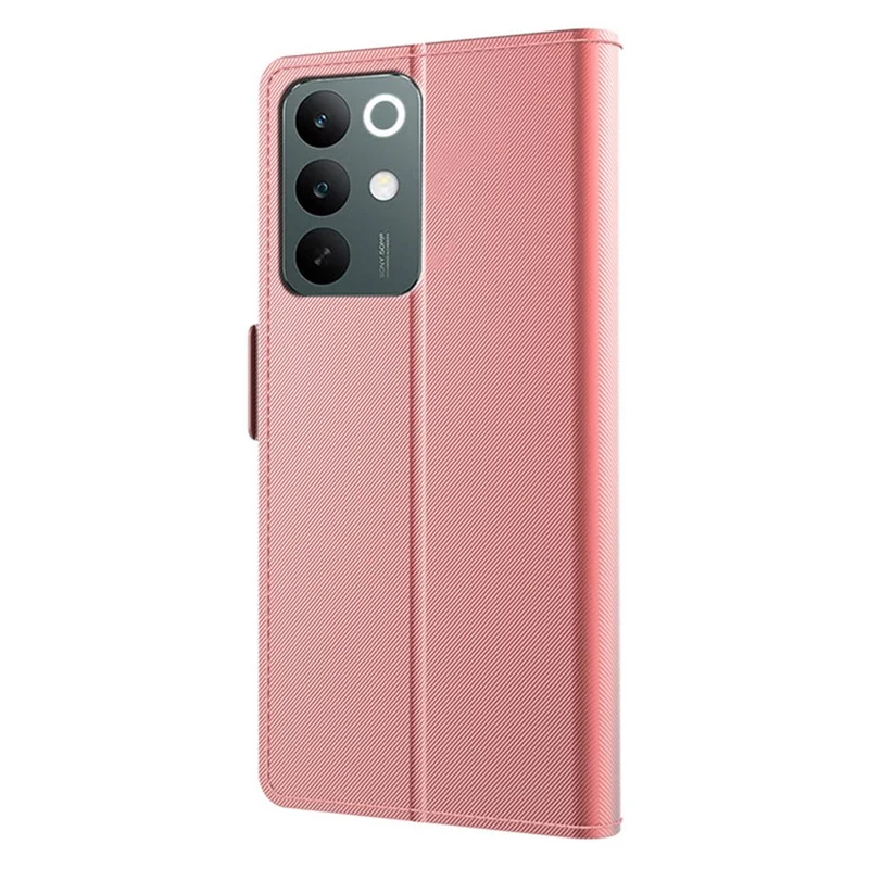 Flip-taske til Realme C85 5G i PU+TPU med magnetlukning og stand - Rosenød